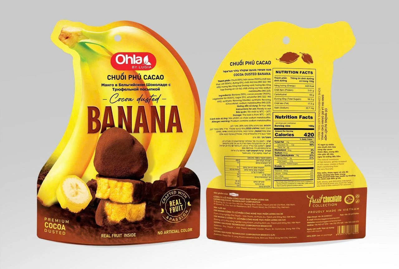 Cocoa-Dusted Banana
