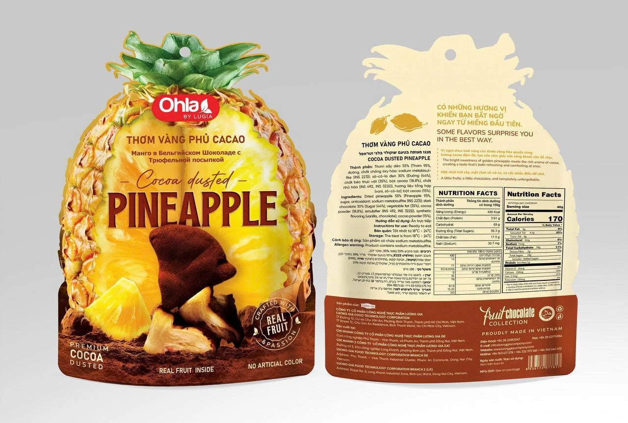 Cocoa-Dusted Pineapple
